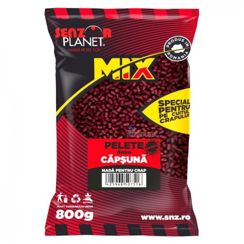 Пелети MIX Capsuna (Ягода) 4 мм - 0.8 кг - Senzor Planet Пелети MIX Capsuna (Ягода) 4 мм - 0.8 кг - Senzor Planet